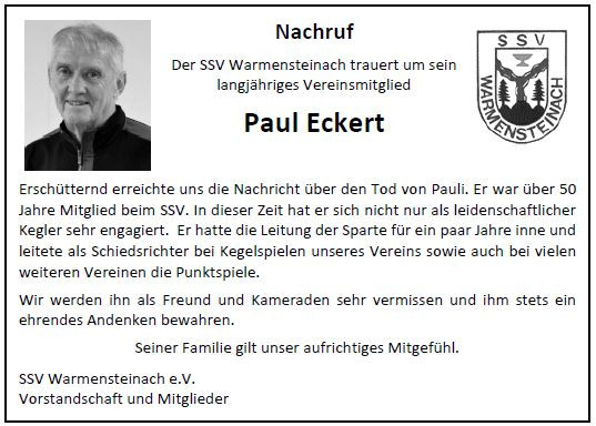 Nachruf Pauli